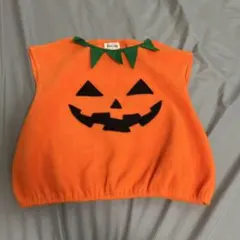 ハロウィン パンプキン ベスト 90cm