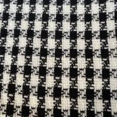 3点のみ❣️生地　はぎれ　チェック　格子　黒白　厚地　伸縮性ほんの少し