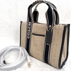 COACH コーチ スミス トートバッグ ショルダーバッグ カゴバック 極美品