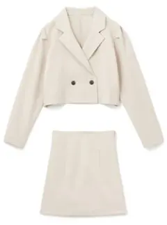 ショートジャケットX台形ミニスカートセットアップ (スカートのみ)