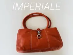 IMPERIALE インペリアーレ バッグ オレンジ 牛革 美品