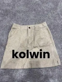 【美品】Kolwin ペイズリーAラインスカート レディース ゴルフウェア 7号