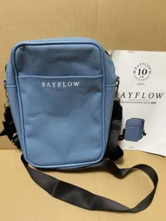 【未使用品】　BAYFLOW ロゴショルダーバッグ　水色　星チャーム付きのサムネイル