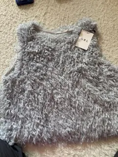 GRL Vネック フェザーベスト