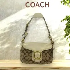 【希少】COACH コーチ SOHOソーホー ワンショルダー シグネチャーY2k
