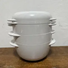 【新品・未使用】タッパーウェア ミニスタッククッカー 丸型 小 2箱セット タッパーウェア タッパーウェーブ2000丸型（小）ミニスタック