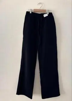 ダークエンジェル　裏起毛　ワイドパンツ　コーデュロイ　脱力系　ブラック　L