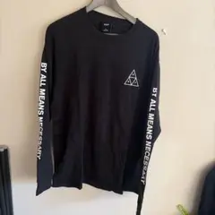 HUF ブラック 長袖カットソー XL ロンT