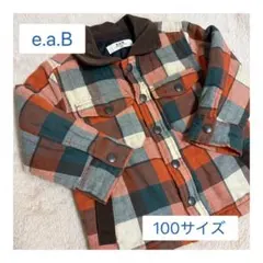 e.a.B チェック柄 ジャケット アウター 羽織り コート 100サイズのサムネイル