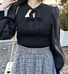 INGNI デコルテオープンニット