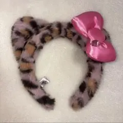 USJ ヒョウ柄リボンカチューシャ　キティちゃん