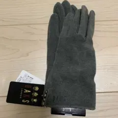 DAKS グレー 手袋 ウール100% 21-22cm