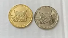 わちふぃーるど 猫のダヤン メダル ゴールド＆シルバーカラー