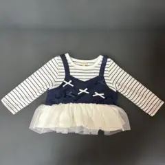 Bellinda ストライプ柄長袖トップス 90