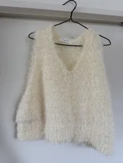 chocol raffine Vネックノースリーブベスト