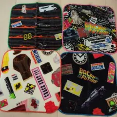 フリューくじ　バックテゥザフューチャーE賞ミニタオル 4枚セット