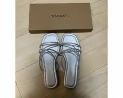 DISCOAT シルバー トングサンダル
