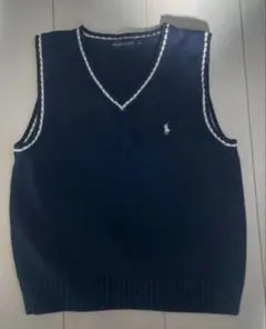 Ralph Lauren ネイビー Vネックベスト 120