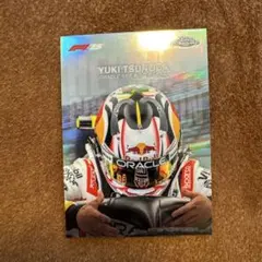角田裕毅　F1 Topps クローム　ヘルメット　インサート　鈴鹿