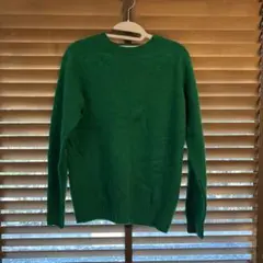 Morris & Sons グリーン 長袖ニットセーター