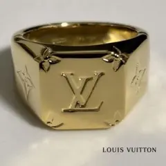 z*7様 ルイヴィトンLOUIS VUITTON シグネットリング モノグラム1