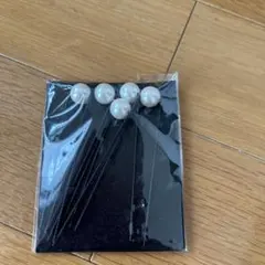 パール風ビーズのかんざし 5本セット