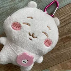 ちいかわ　がま口　ぬいぐるみポーチ ホワイト　タグなし