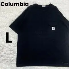 Columbia コロンビア　ポケット付き　Tシャツ　ブラック　L