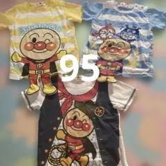 アンパンマン Tシャツ 3枚セット 95cm未満