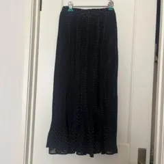 アースミュージックアンドエコロジー　プリーツスカート　ウエストゴム