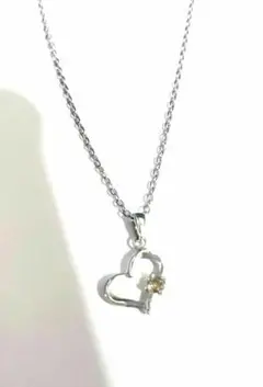シルバー ハート型 ネックレス