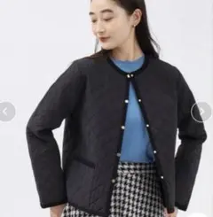 OPAQUE.CLIP キルティングジャケット　黒40L