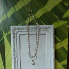 2連パールネックレス 上品 フォーマル