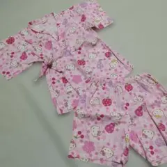 ハローキティ 甚平 100cm ピンク