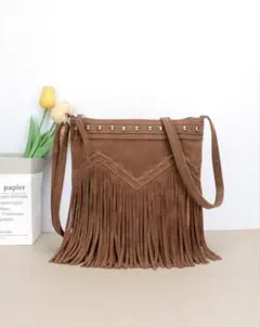 フリンジショルダーバッグ、ウェスタン ボヘミアン カバン インディアン
