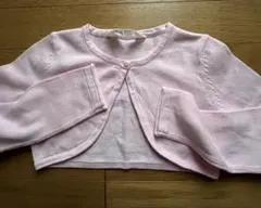 H&M ピンク 長袖カーディガン US 4-6Y