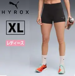 PUMA トレーニング ジム HYROX ショートタイツ レディース ブラックのサムネイル