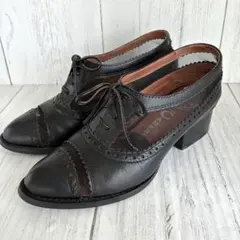 【極美品】JEFFREY CAMPBELL本革レースアップシューズ メッシュ35のサムネイル