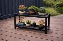 【超メルカリ市価格】盆栽台 アイアンラック 観葉植物 多肉植物　植物棚 受注制作 2026年最新】植物棚アイアンの人気アイテム - メルカリ