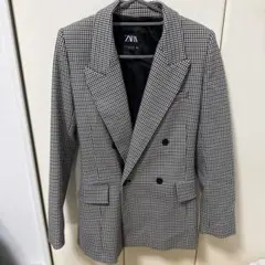 ZARA チェック柄 テーラードジャケット xsサイズ