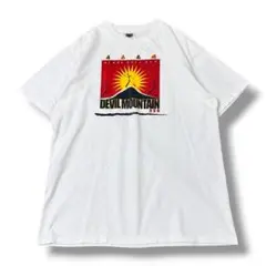 90s USA製 ONEITA デビルマウンテン RUN プリントロゴTシャツ