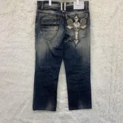 ✨y2k！w34✨archive skull denim PUNK grungeのサムネイル