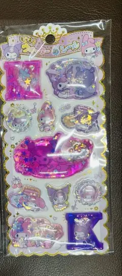 マイメロディ & クロミ キラキラウォーターインシール
