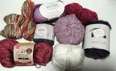 H*U様 毛糸セット 多色リサイクルポリエステル