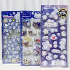 【国内正規品】シマエナガ プチドロップステッカー ピカプニシール スパンコール