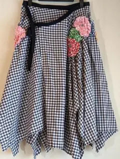 ギンガムチェックスカート Mサイズ tricot commedesgarconsのサムネイル