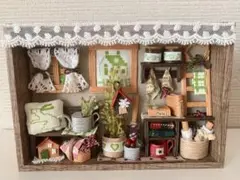 ミニチュア　エコクラフト　カントリーなお部屋