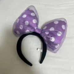 Disney Minnie Mouse カチューシャ パープル ドット