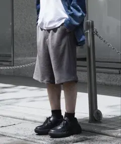 CULLNI】ツイード素材 ベルト付 ショートパンツ ハーフパンツ サイズ1
