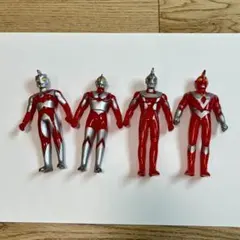 ウルトラマン　ソフビ　4体セット　レトロ